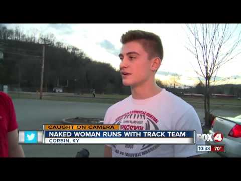 Woman Runs Naked with School Track Team