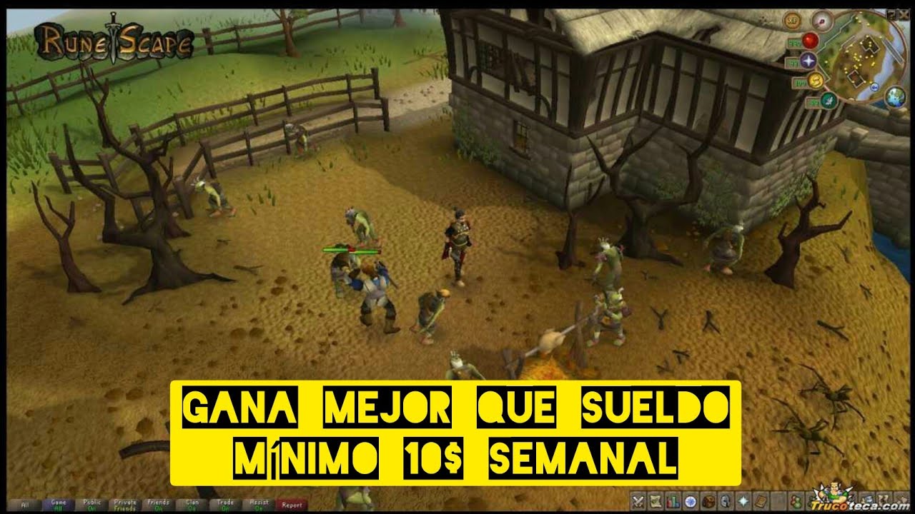 Gana 10$ Semanal Jugando RuneScape El Doble de un Sueldo Mínimo en ...