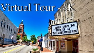 Dallas, GA - City Square- Walking Tour - 4K