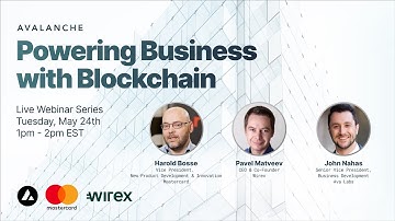 Powering Business with Blockchain: Avalanche x Mastercard x Wirex