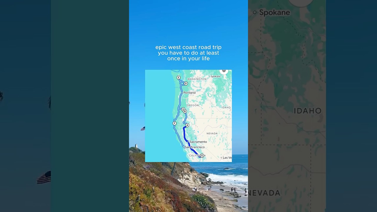 best west coast road trip itinerary!🚗 