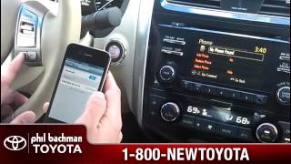 Hey, guys, this is shane terrell with phil bachman toyota, and i'm
tyler shuttle, he's going to show you how hook up your phone a 2013
nissan ...
