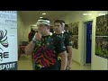#ZEBvOSP le Zebre entrano in campo acompagnate dal piccolo Edoardo
