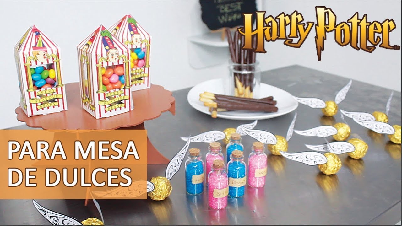 montículo Brote poetas DIY HARRY POTTER sweet table - YouTube