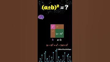 Chứng minh hằng đẳng thức (a±b)² bằng hình học #toanhoc #maths #kienthuc #shorts
