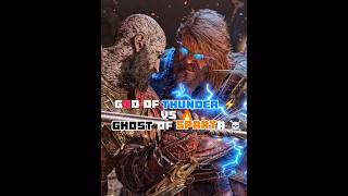 God of Thunder ⚡ VS Ghost of Sparta ☠️ || #godofwar #viralvideo #shorts #thor #kratos