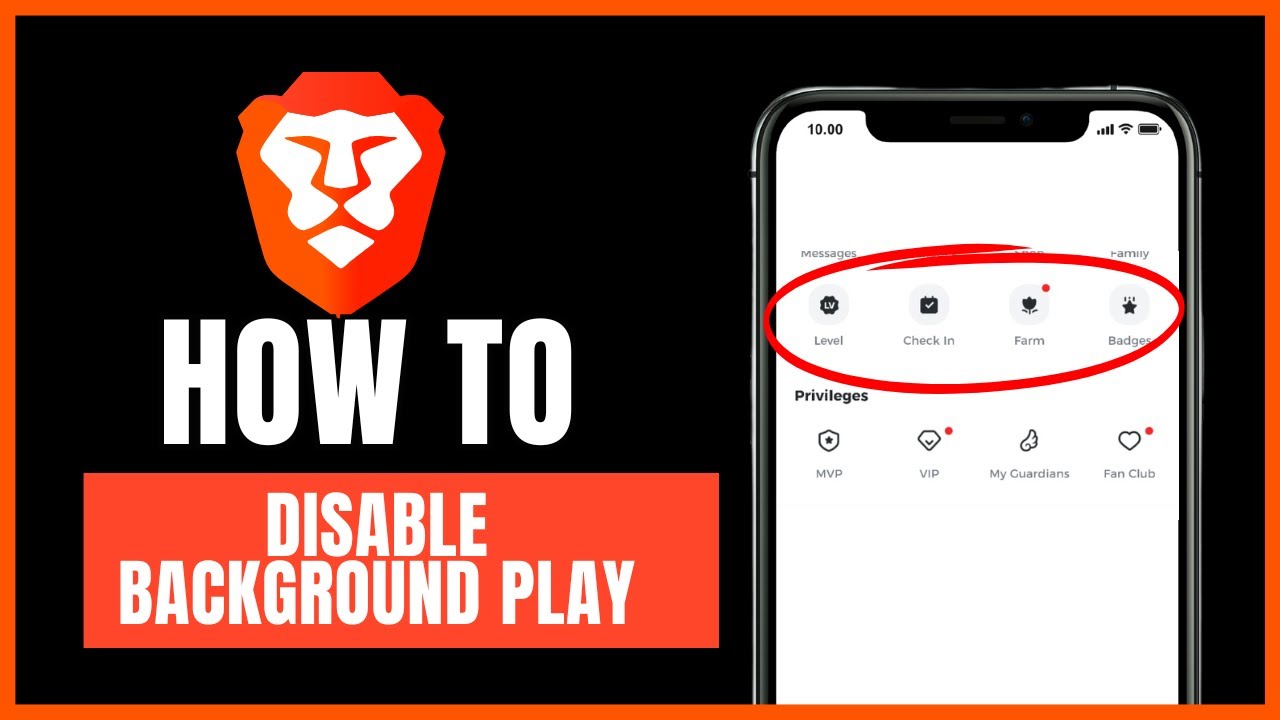 How to disable background play on Brave browser