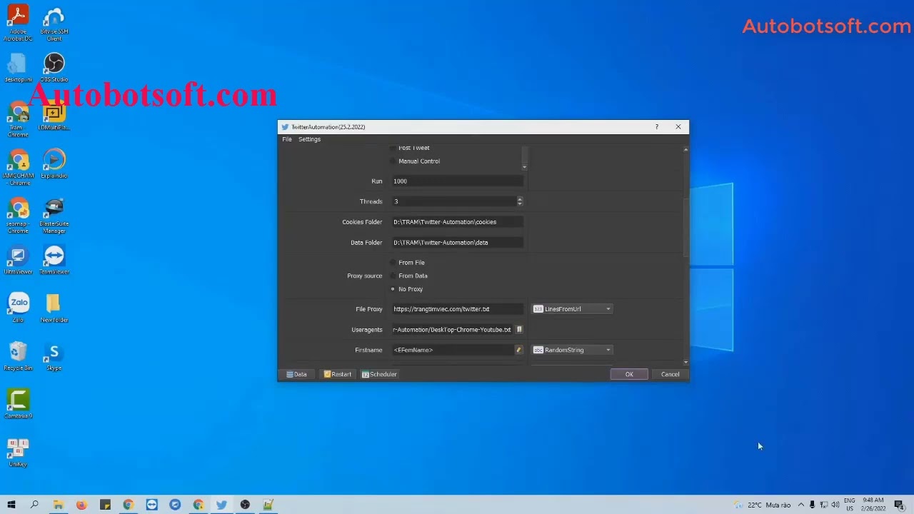 Ways to change the avatar, BIO & website for Twitter accounts - TwitterAutomation Tutorial