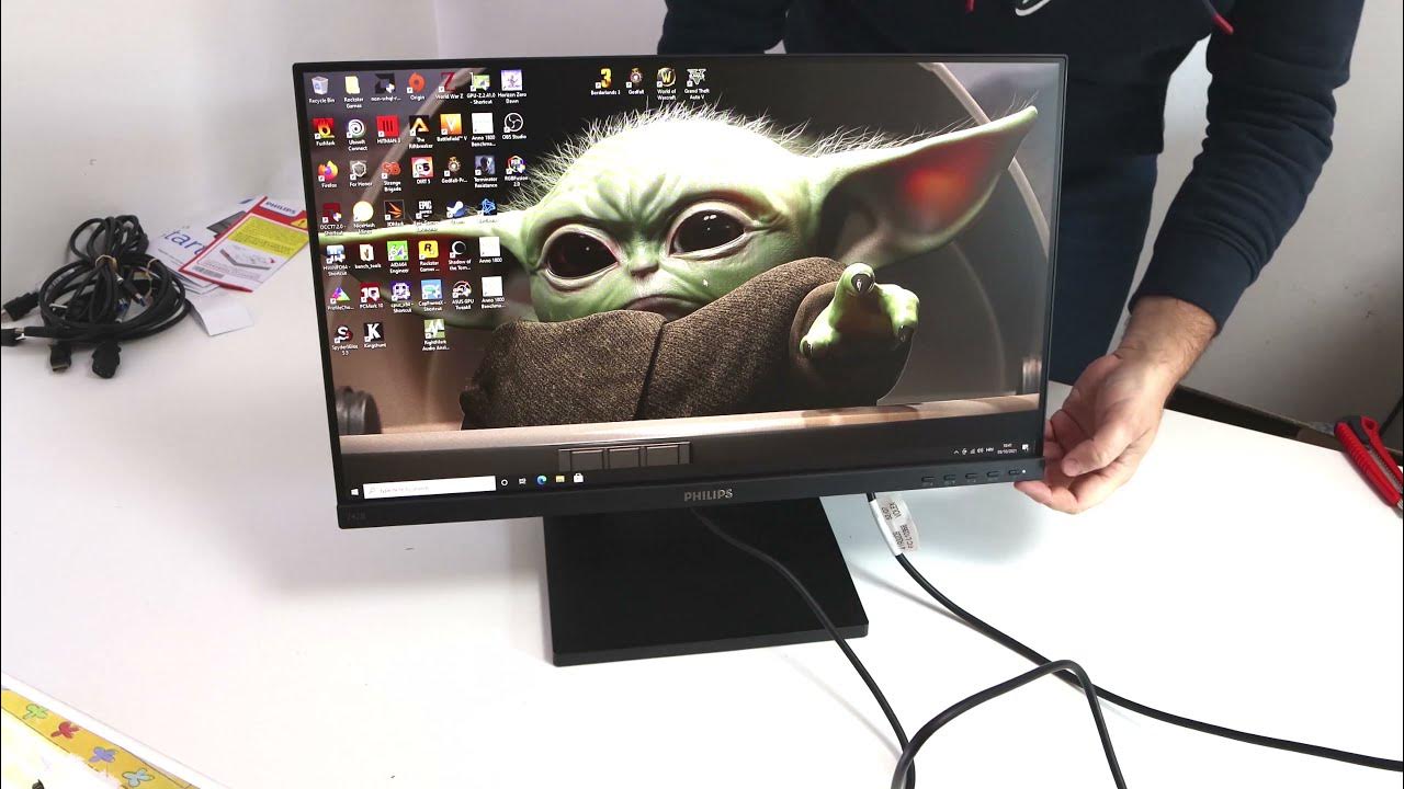 Philips 242B1TC unboxing and demonstration - YouTube