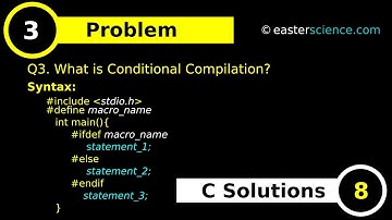 What is Conditional Compilation? How to use #ifdef #else  and #endif block #define  macro name