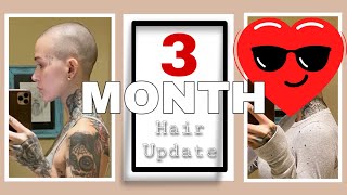 GROWING OUT A BUZZ CUT: 3 Month Update