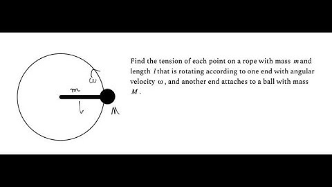 Day 10: How to find the tension in a rotating rope with one end attached to a ball?