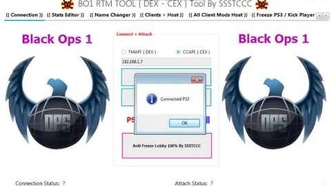 [BO1/1.13] SSSTCCC RTM Tool - Freeze PS3