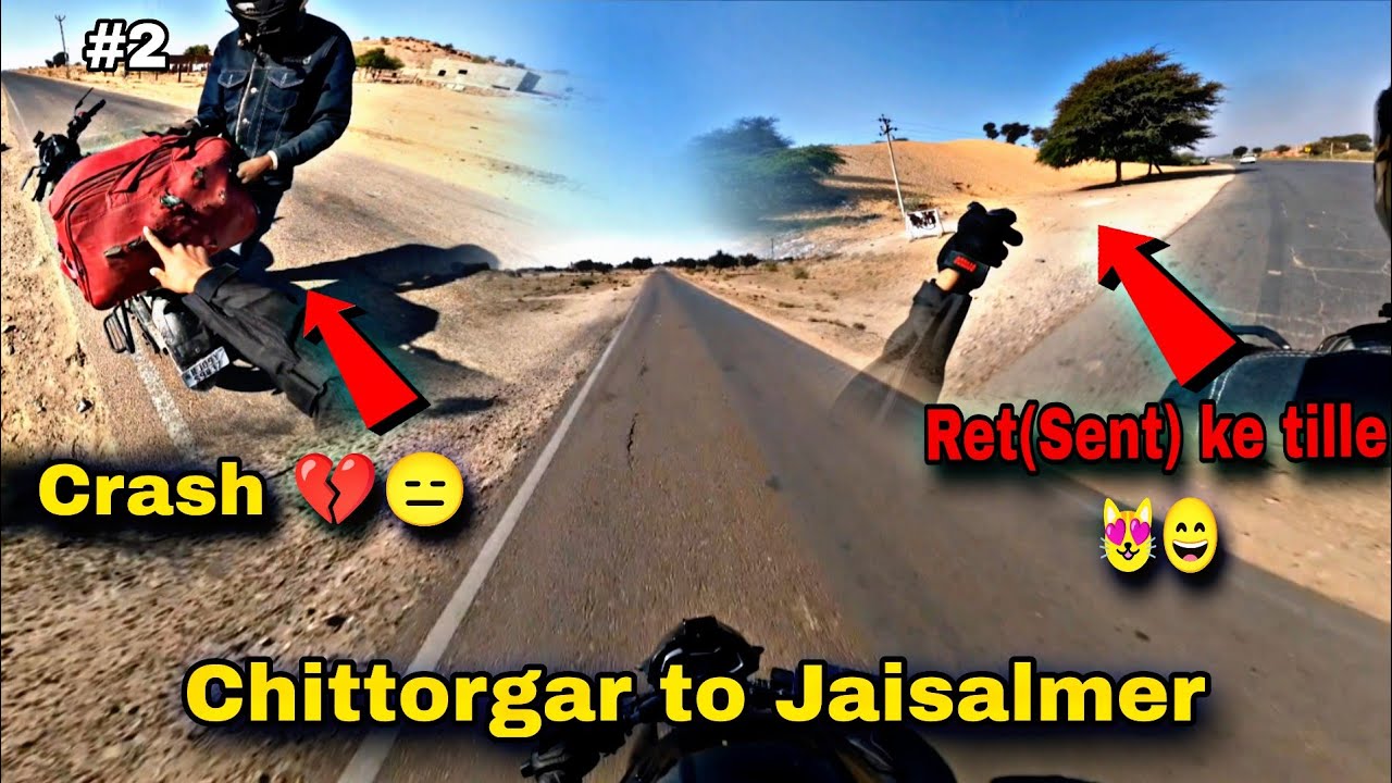 Ep-2 Chittorgarh to Jaisalmer 😍 Beg ki rassi tut gya 😑 jaisalmer pahuch gye 🥳🤩 RIDER RAHUL 24 