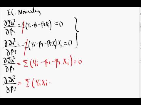 Video: ¿Qué son las ecuaciones normales?