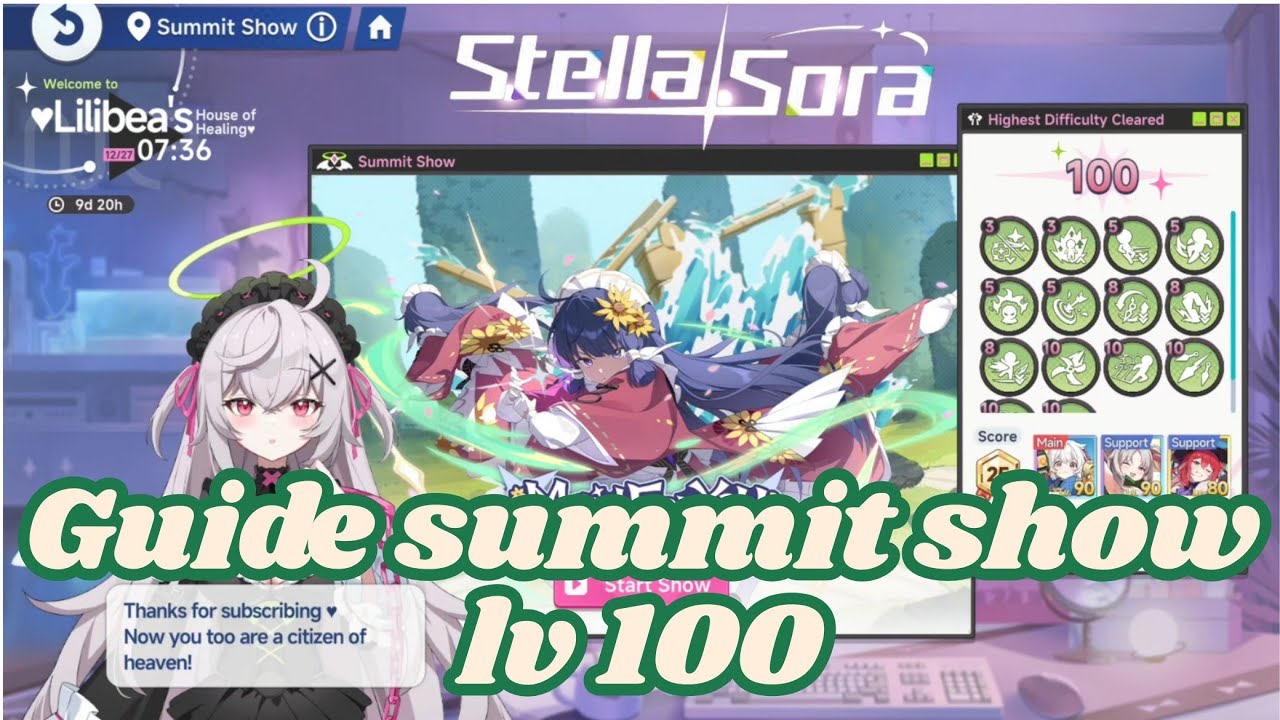Stella Sora - Affix tips for summit show lv 100