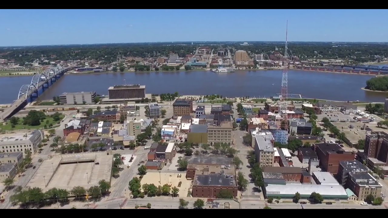 Downtown Rock Island Illinois (Drone) YouTube