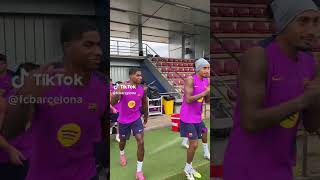 Rashford Training In Barcelona