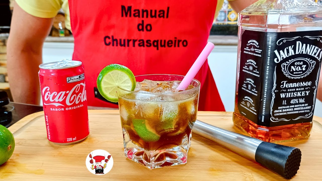 Como Fazer Drink com Jack Daniels Limão e Coca Cola Caipirinha