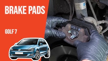 How to replace the front brake pads Golf mk7 🚗