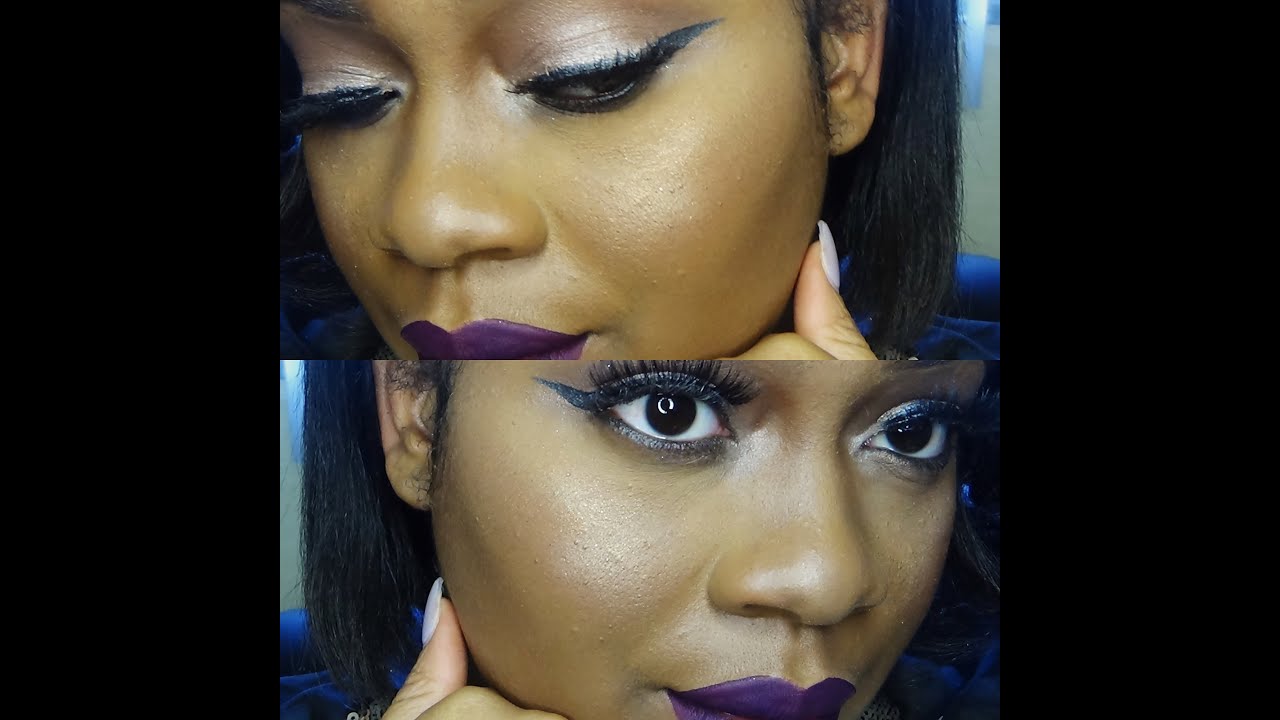 Drugstore eyeshadow tutorial | Full face highlight and contour | brown ...