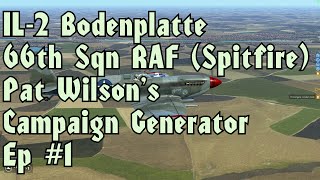 IL 2 66th Sqn Spitfire PWCG Campaign Ep #1 Recon