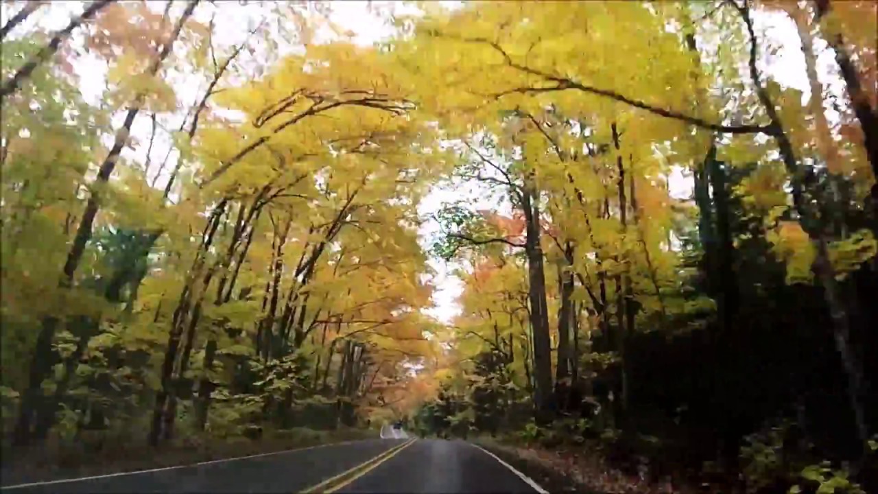 Fall RV Color Trip TUNNEL OF TREES Drive to Copper Harbor (Part 2
