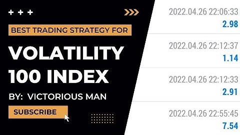 BEST STRATEGY FOR VOLATILITY 100 INDEX