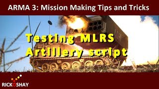 MLRS artillery test