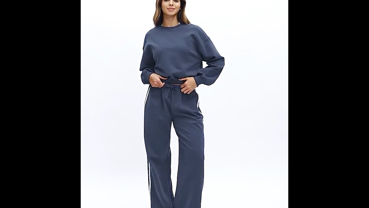 Wholesale custom sweatpants with contrast color design 