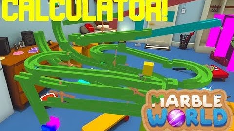 This Calculator is Made out of...  MARBLES?!?