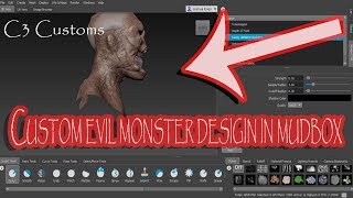 Custom evil monster design in mudbox. Check it out