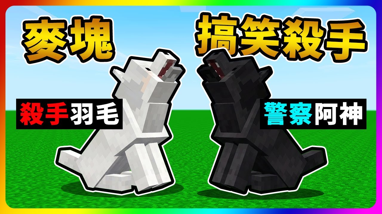 【Minecraft】誰是殺手！羽毛視角【😂阿神到最後不拍了】😂多人混戰【麥塊】