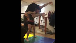 liftcarry | Strong wife lift and carry her husband | stronggirl piggyback liftcarry