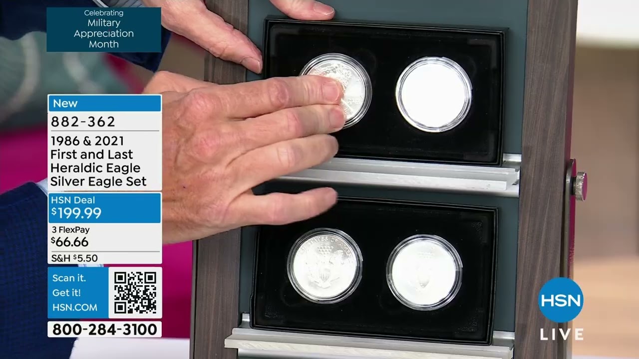 1986 and 2021 First and Last Heraldic Eagle Reverse Silv...