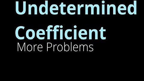 Method of Undetermined Coefficients |GYMAT101| S1 module2 2024 Scheme| KTU |MAT102 S2 Module 3|Part6