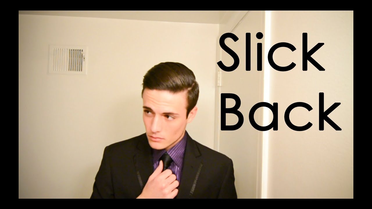 Classic Side Part/Slick Back - Mad Men Inspired Hairstyle: Men's hairstyle/tutorial  - YouTube