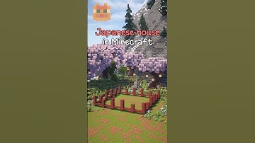 How to build a Japanese house in Minecraft ⛩️ #minecraft #shorts