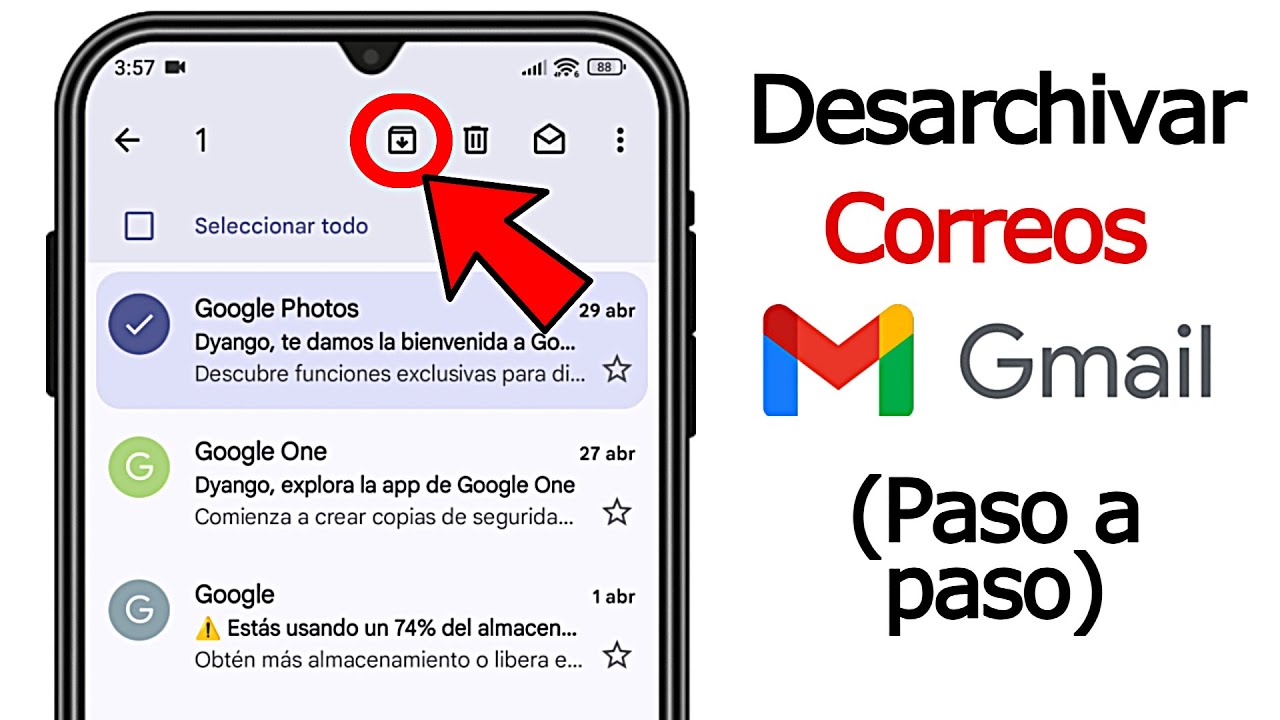 Cómo Ver un Correo Archivado de Gmail en tu Celular 2026 | Desarchivar ...
