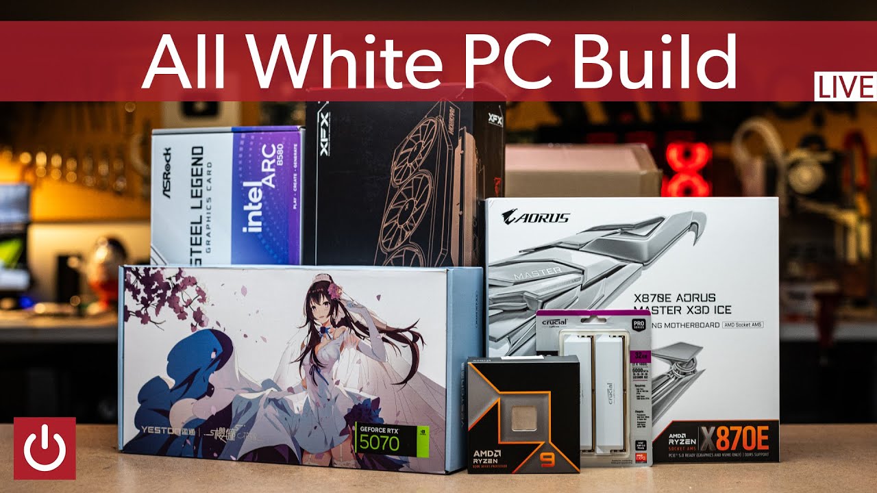 All White Choose Your Own Adventure PC Build - LIVE - YouTube