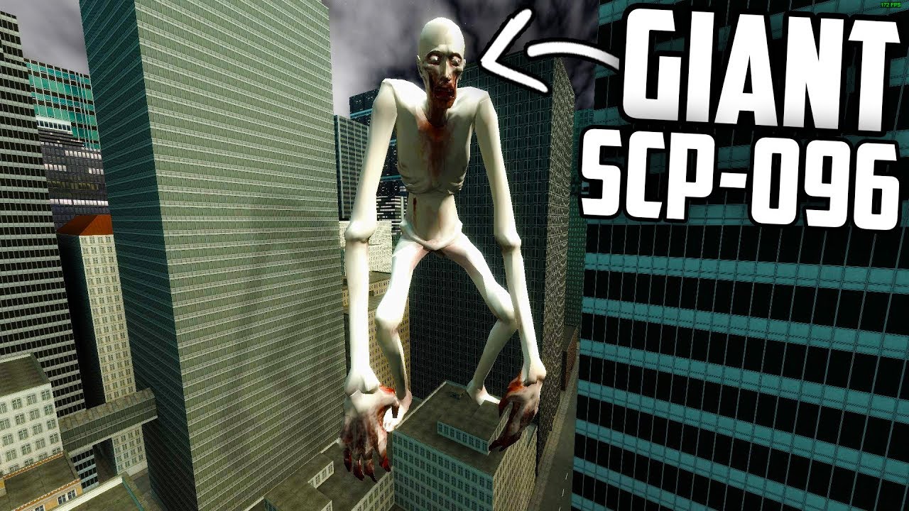 Giant Scp 096 Takes Over City Garry S Mod Scp Survival Gmod - roblox studio scp 096 npc youtube