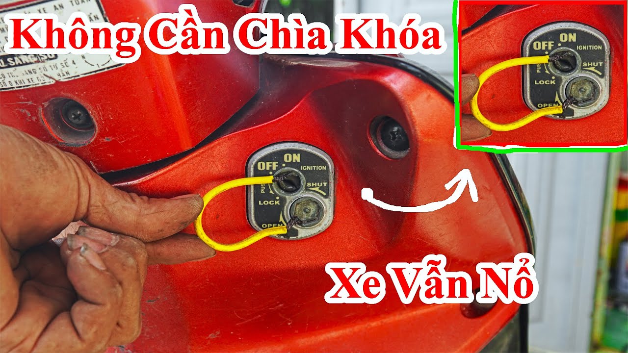 Các cách mở Cốp xe khi mất chìa khóa  Sửa khoá Nha Trang