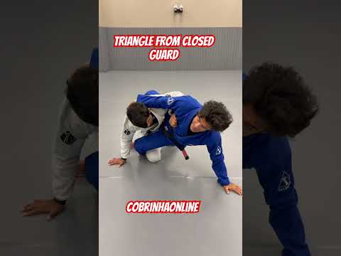 Triangle from Closed Guard | COBRINHA ONLINE #bjj #cobrinhaoline #trianglefromclosedguard