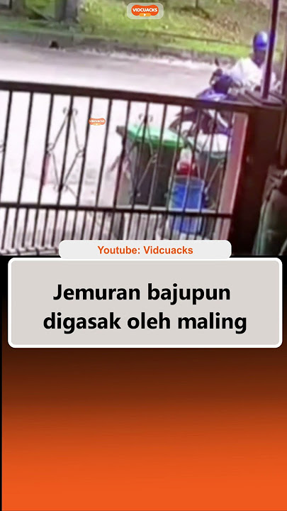 Jemuran bajupun digasak maling #maling #viralnews #malingmotor