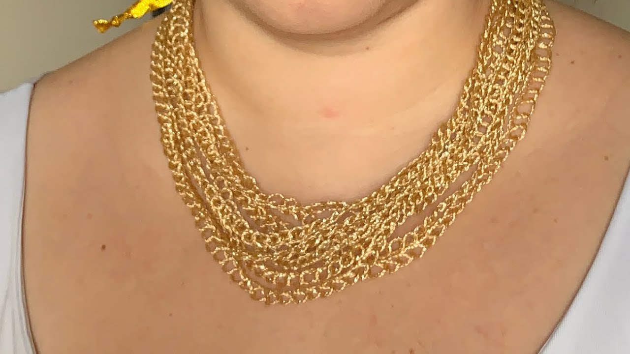 DIY Colar de crochê #crochê