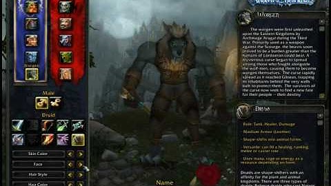 World of Warcraft Cataclysm Male Worgen Charactercreation