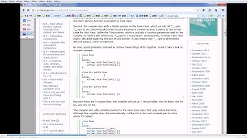C++ Virtual Function - 7 - Virtual Function Table 虛擬函數指標表