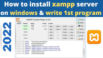 How to install XAMPP Server on windows.