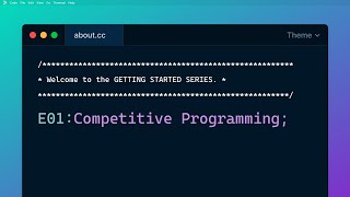 Getting Started E01: Competitive Programming