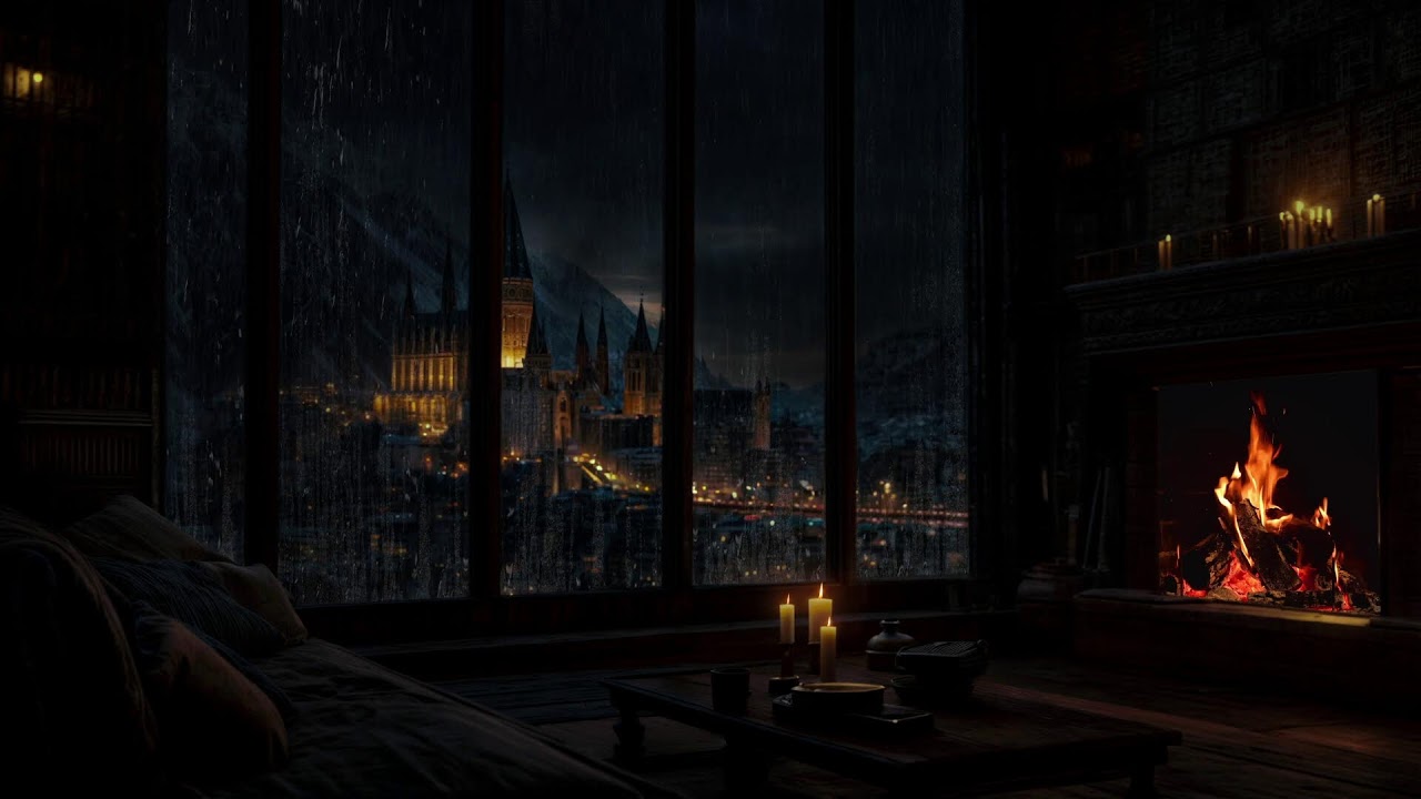 Fall Asleep in 3 Minutes (No Ads) 🌧️ Dark Castle Rain • Anxiety Relief &Stop Overthinking, Sleep